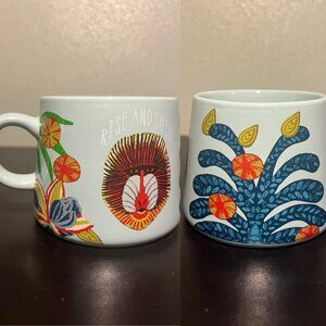 OPALHOUSE Rise and Shine MANDRILL MONKEY Baboon Jungle Porcelain Mug